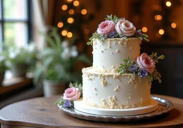 Artisanale custom wedding cake ontwerp bij Vlieg & Vlok